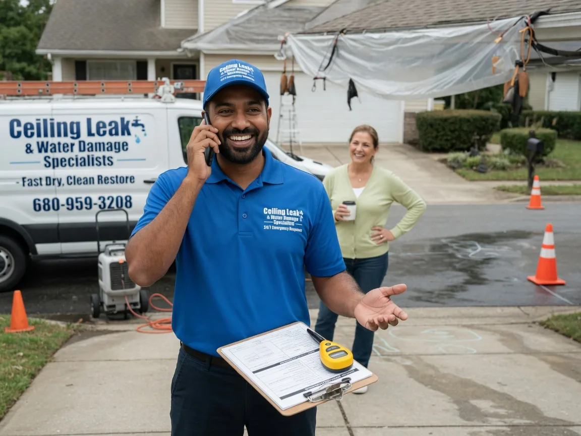 Ceiling Leak Cleanup College Station, TX FAQs